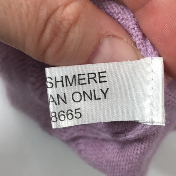 John W Nordstrom Lilac Purple Knit 100% Cashmere Sweater Mens XL V-Neck Pullover - Picture 12 of 13